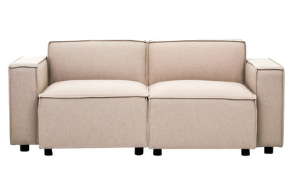 Toulouse Natural Fabric Left Arm Sofa