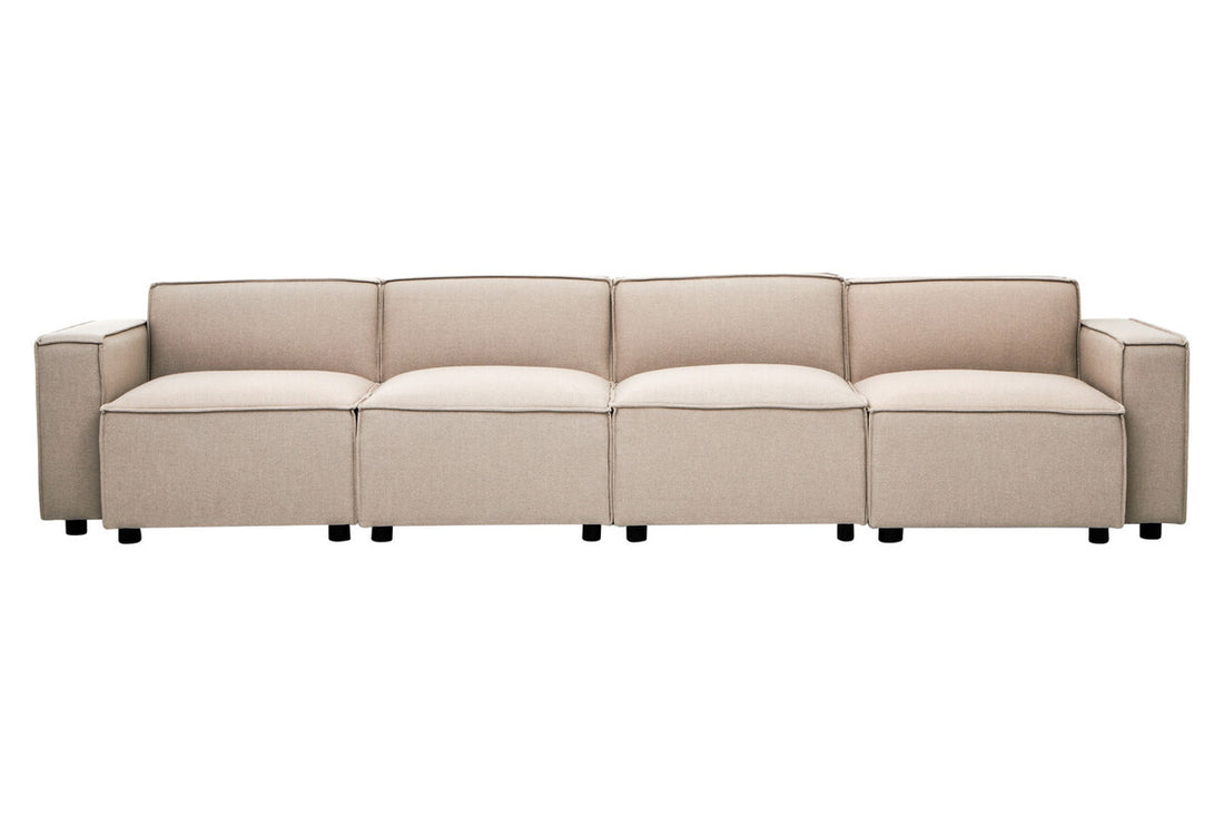 Natural Fabric Right Arm Modular Sofas, Toulouse - Image 13