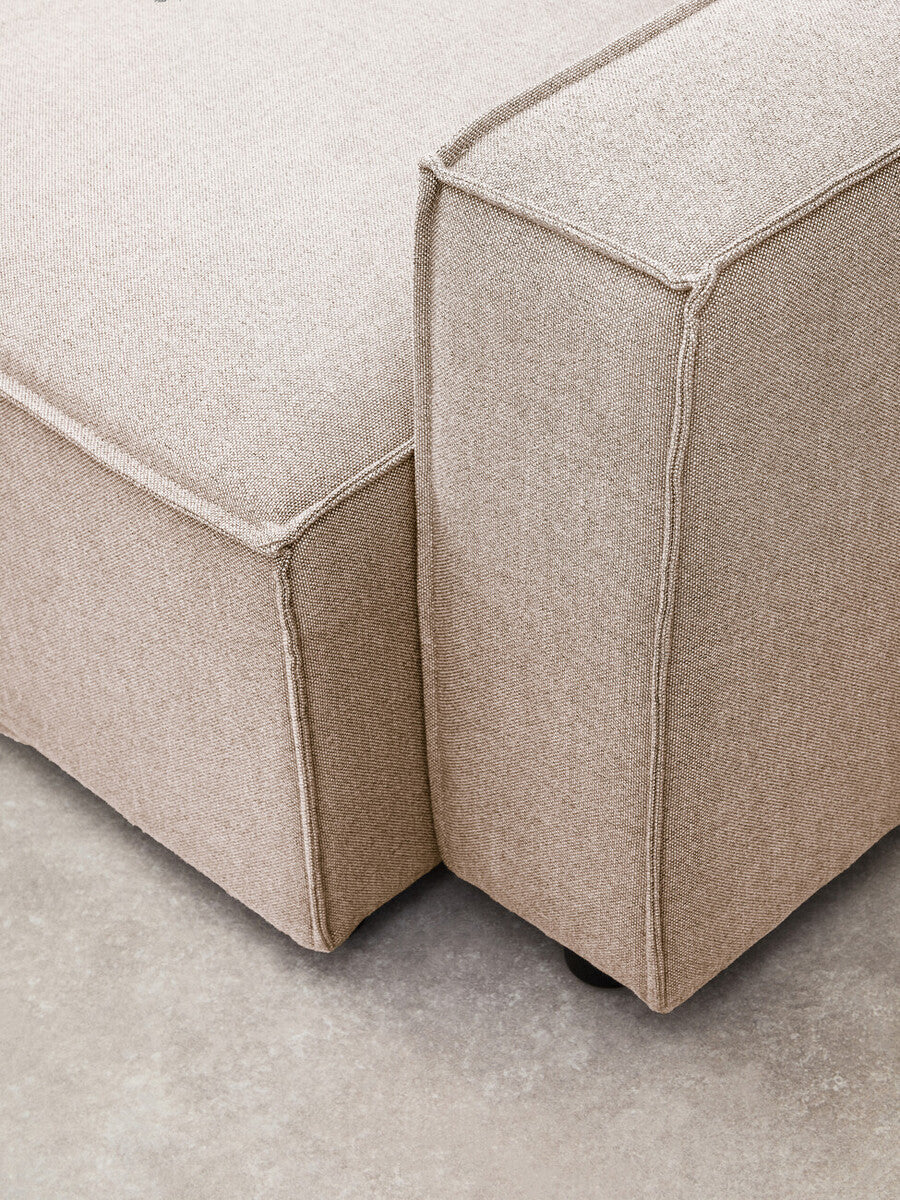 Toulouse Natural Fabric Left Arm Sofa