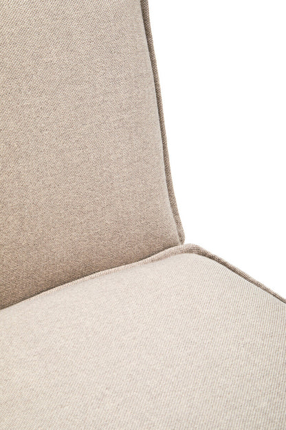 Toulouse Natural Fabric Armless Sofa.