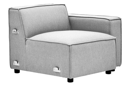 Toulouse Grey Fabric Left Arm Sofa