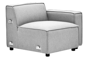 Grey Fabric Right Arm Modular Sofas, Toulouse