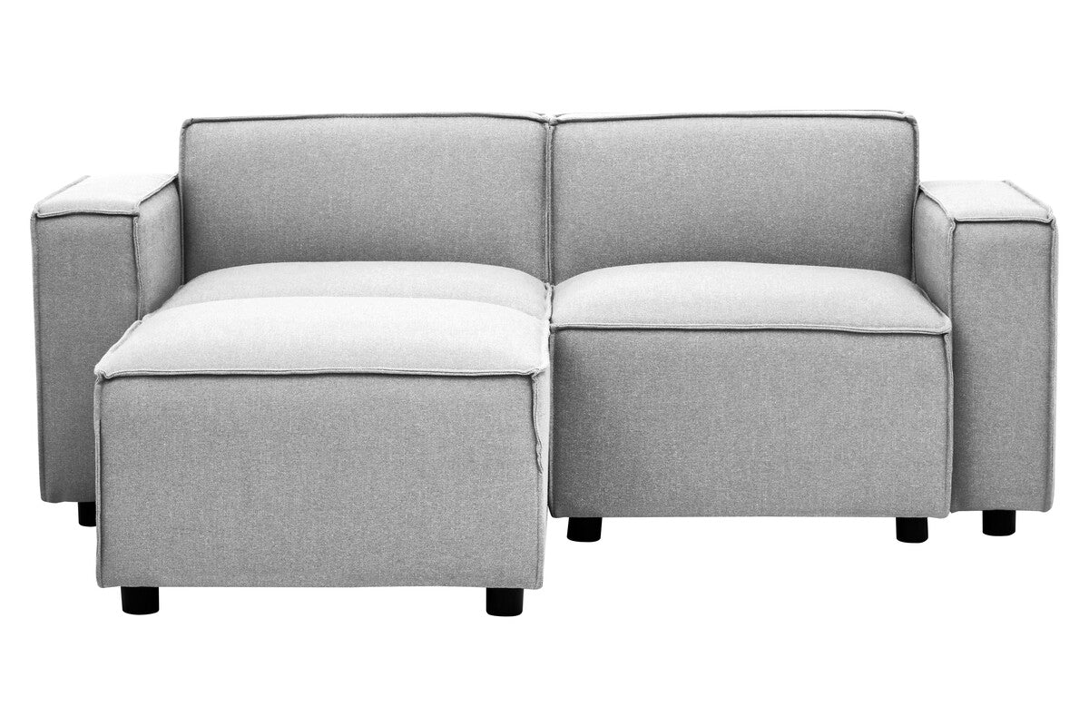 Toulouse Grey Fabric Left Arm Sofa
