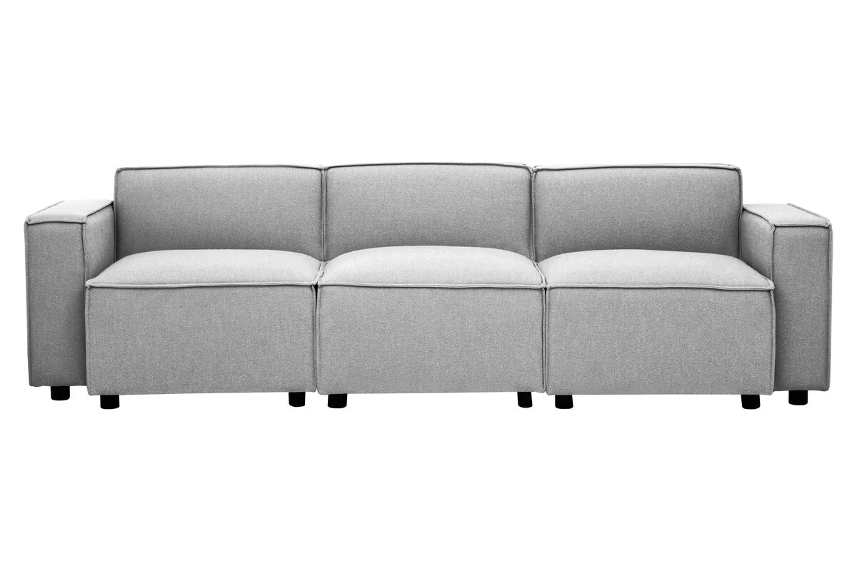Toulouse Grey Fabric Left Arm Sofa