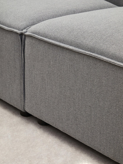Toulouse Grey Fabric Left Arm Sofa