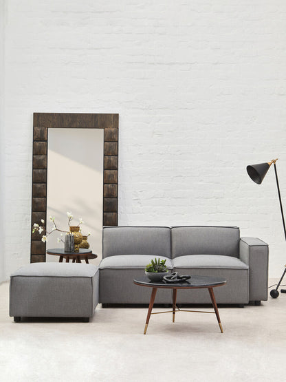 Toulouse Grey Fabric Left Arm Sofa