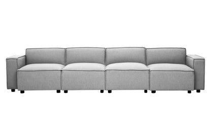 Toulouse Grey Fabric Armless Sofa