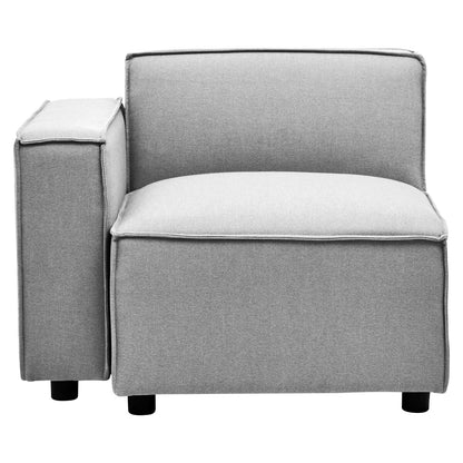 Toulouse Grey Fabric Right Arm Sofa