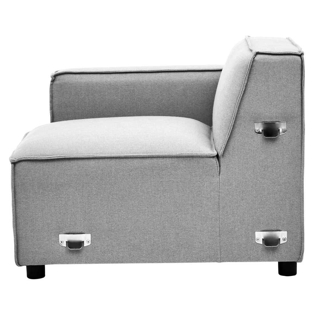 Grey Fabric Left Arm Modular Sofas, Toulouse - Image 6