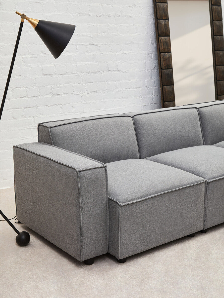 Grey Fabric Left Arm Modular Sofas, Toulouse - Image 24