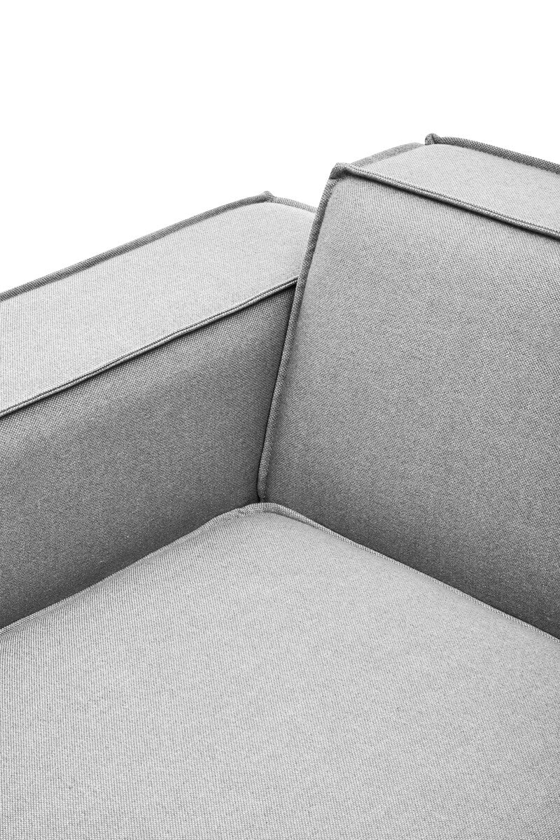 Grey Fabric Left Arm Modular Sofas, Toulouse - Image 29