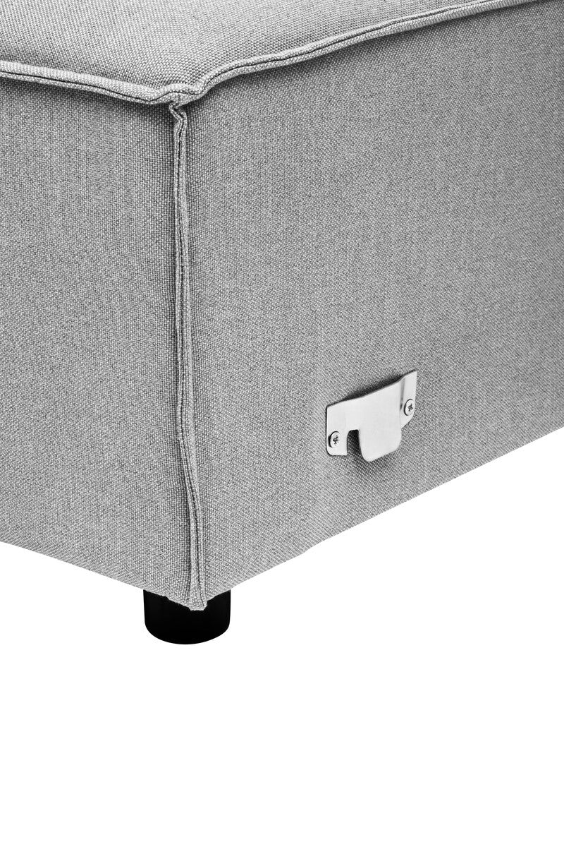 Toulouse Grey Fabric Right Arm Sofa