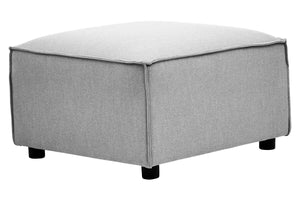 Grey Fabric Modular Ottoman, Toulouse