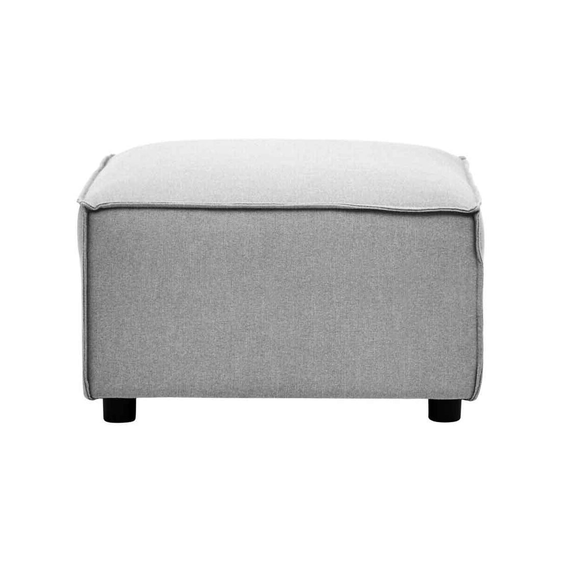 Toulouse Grey Fabric Sofa Ottoman