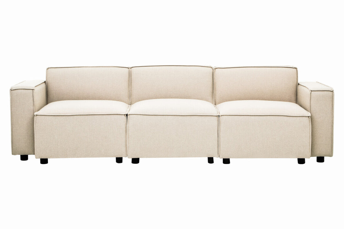 Cream Fabric Right Arm Modular Sofas, Toulouse - Image 10