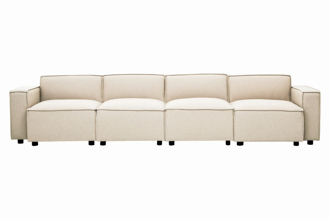 Cream Fabric Right Arm Modular Sofas, Toulouse - Image 13