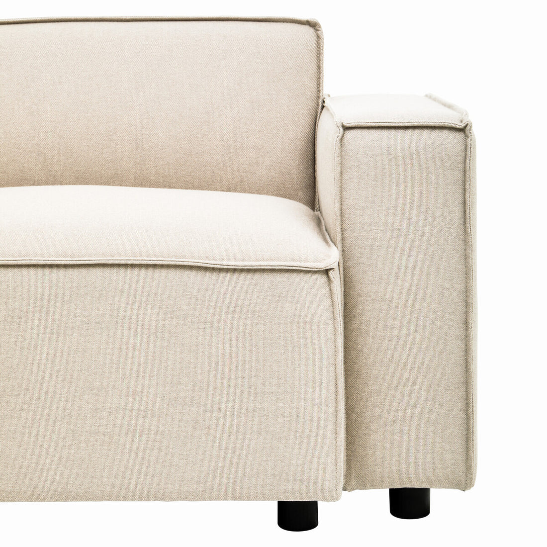Cream Fabric Right Arm Modular Sofas, Toulouse - Image 25