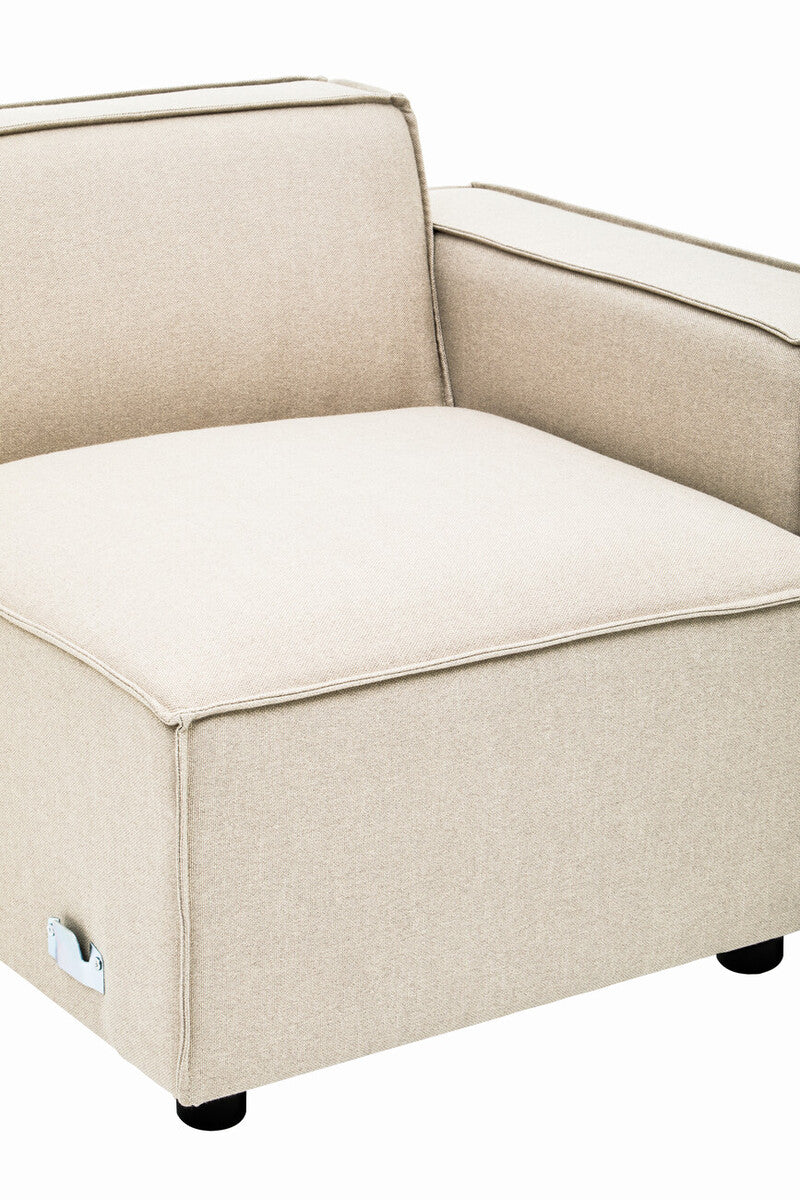 Cream Fabric Right Arm Modular Sofas, Toulouse - Image 26