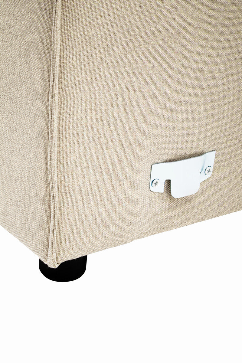 Cream Fabric Armless Modular Sofas, Toulouse - Image 22