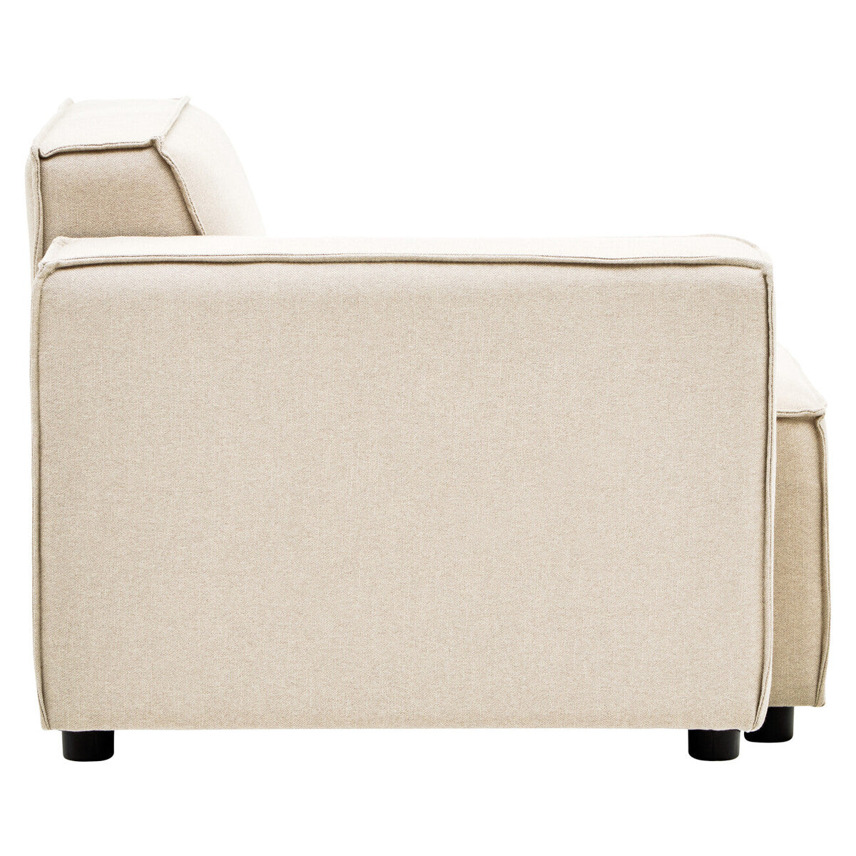 Toulouse Cream Fabric Right Arm Sofa