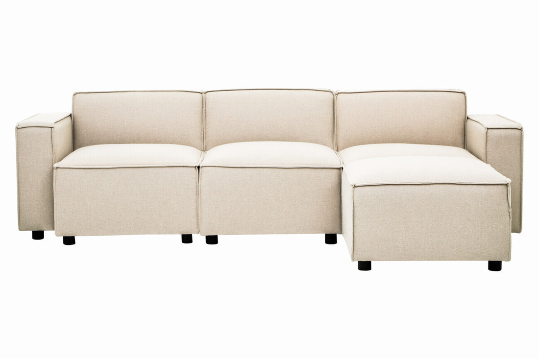 Cream Fabric Left Arm Modular Sofas, Toulouse - Image 10