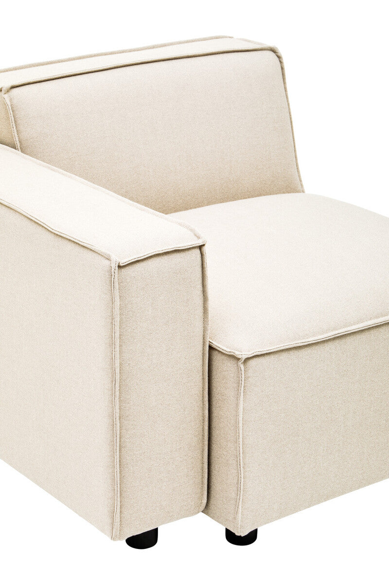 Cream Fabric Left Arm Modular Sofas, Toulouse - Image 25