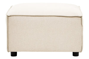Toulouse Cream Fabric Sofa Ottoman