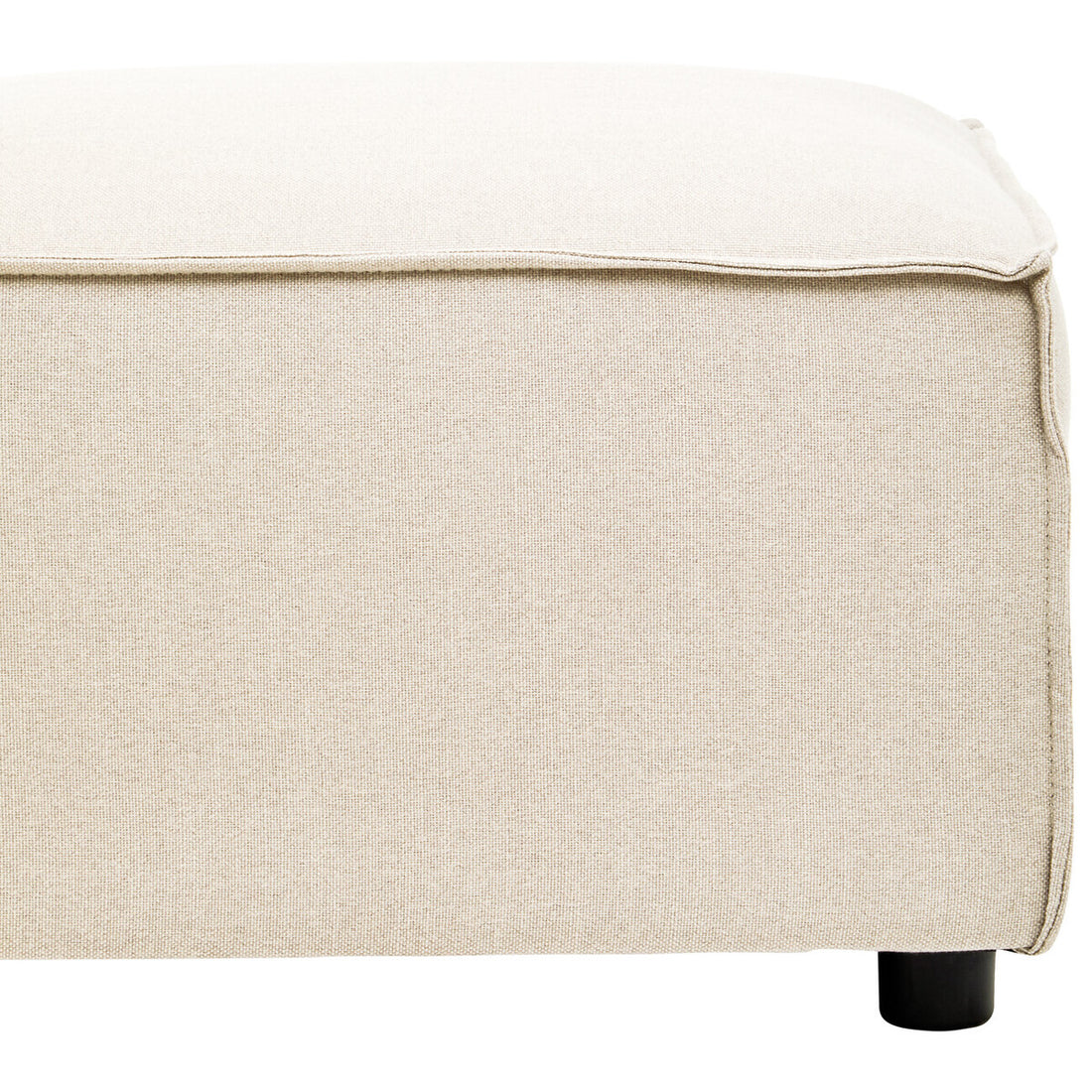 Cream Fabric Modular Ottoman, Toulouse - Image 15