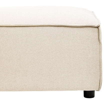 Toulouse Cream Fabric Sofa Ottoman