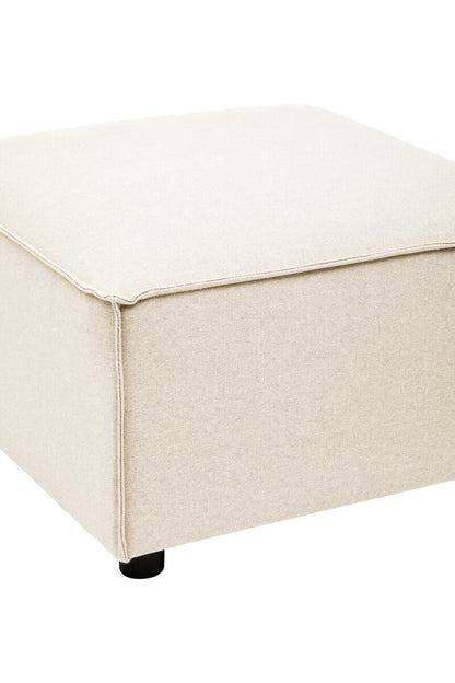 Toulouse Cream Fabric Sofa Ottoman