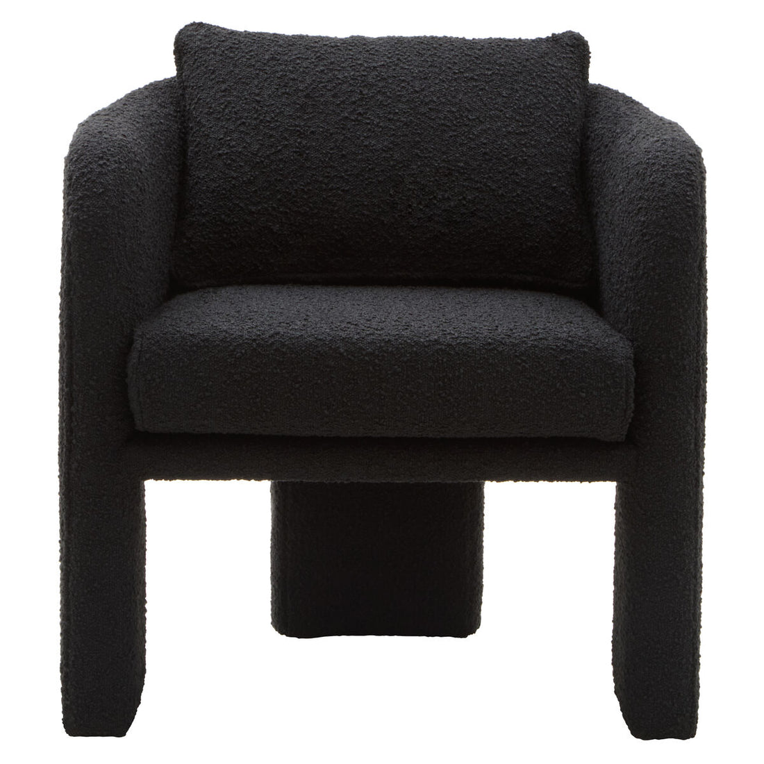 Ozzero Black Boucle Fabric Armchair
