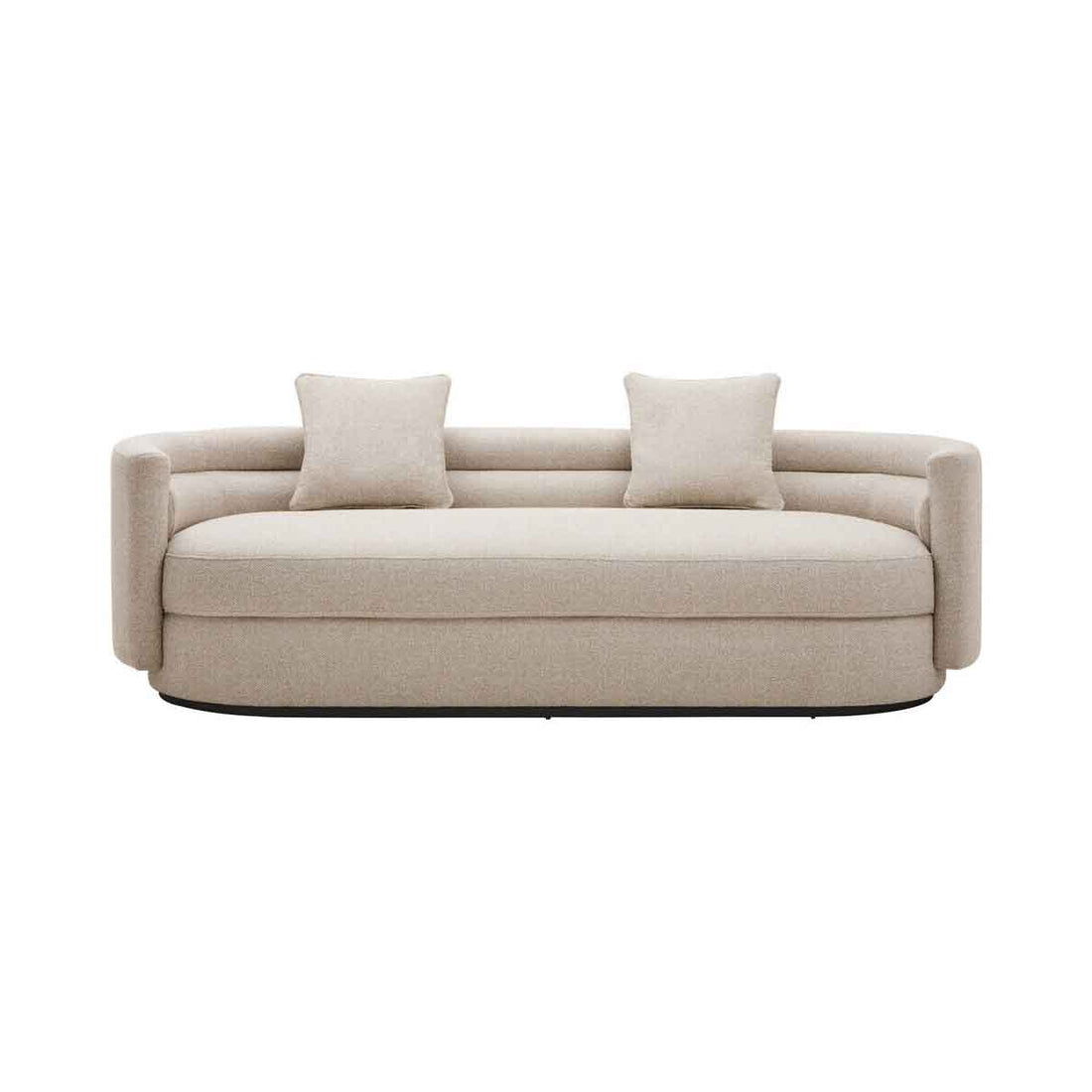 Oratino Ivory Linen Fabric 3 Seater Sofa