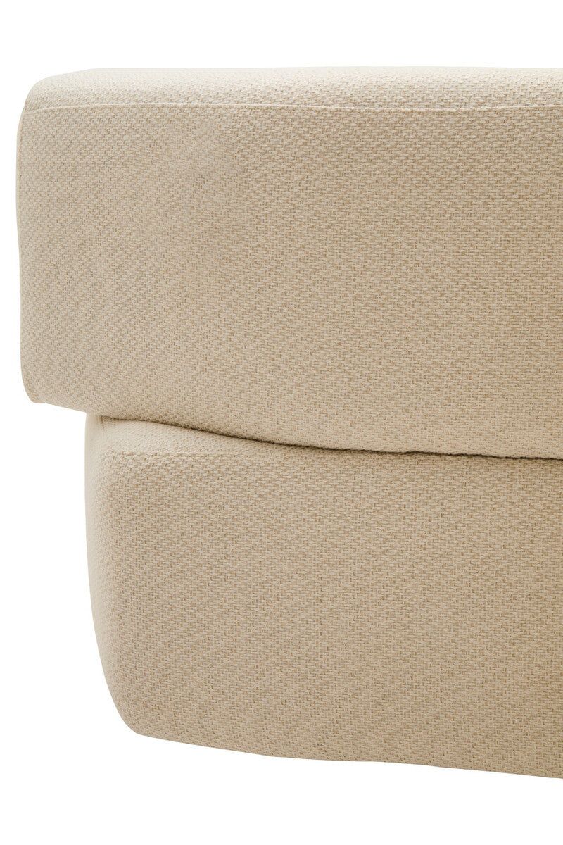 3 Seater Cream Linen Sofa, Ozzano - Image 14