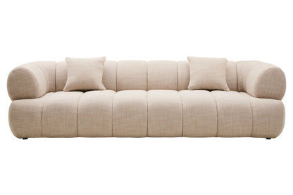Beige sofa on a white background