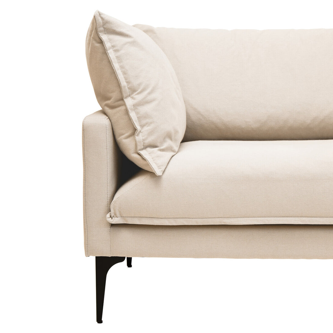3 Seater Cream  Right Chaise Sofa, Comfee - Image 12