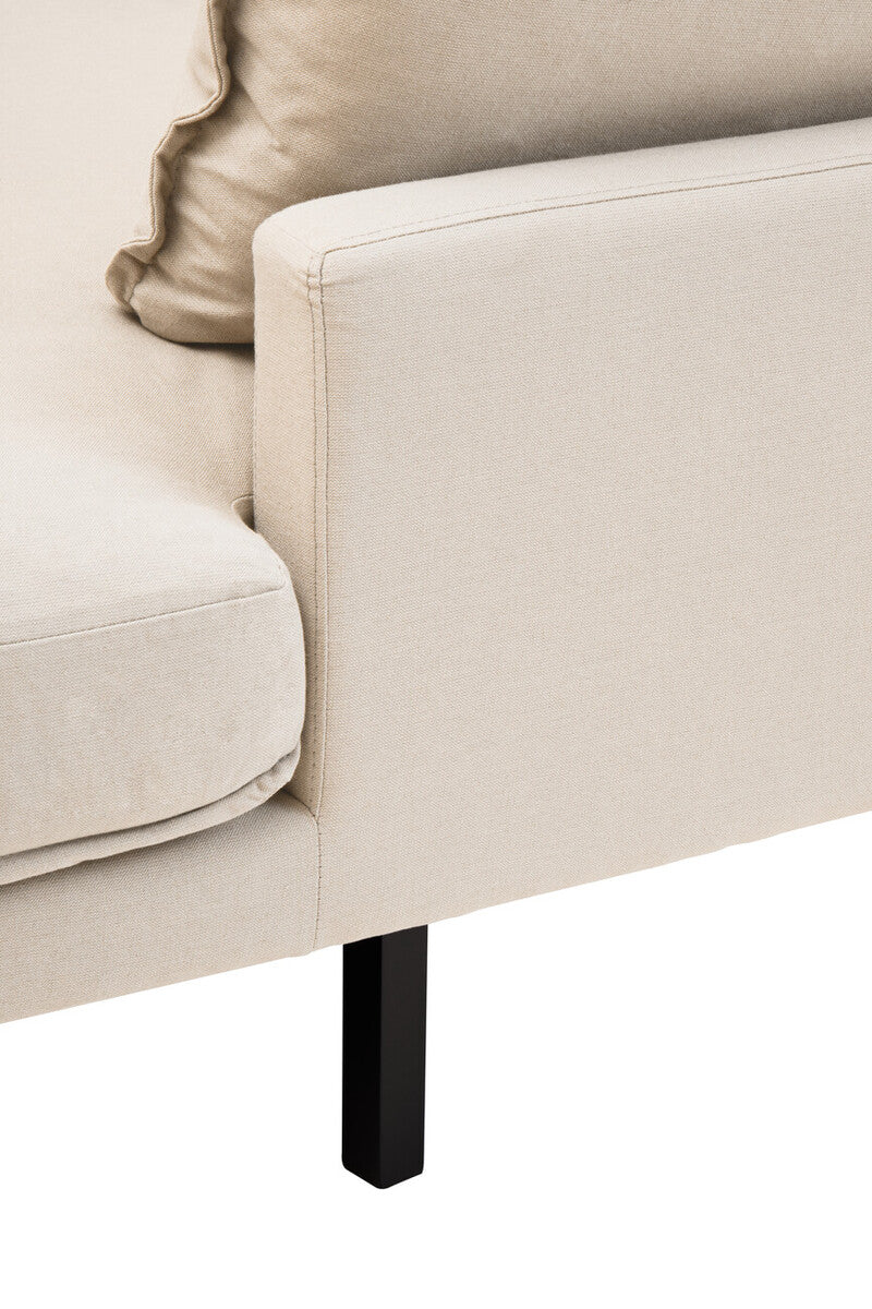 Troyes Cream Three Seat Right Chaise Sofa