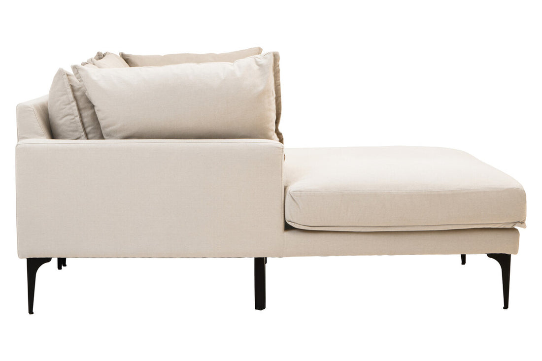 3 Seater Cream Left Chaise Sofa, Comfee - Image 7
