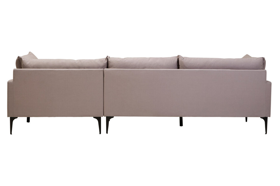 3 Seater Grey Right Chaise Sofa, Comfee - Image 6
