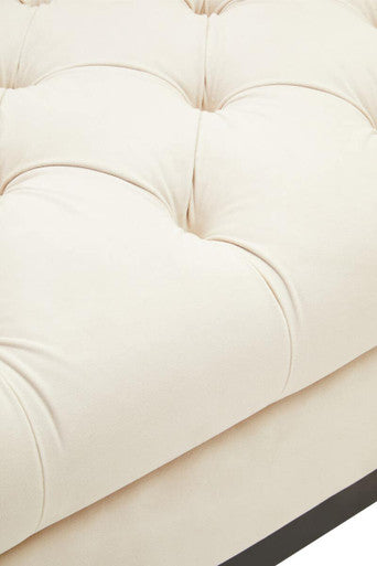 2 Seater Ivory Fabric Sofa, Sefira