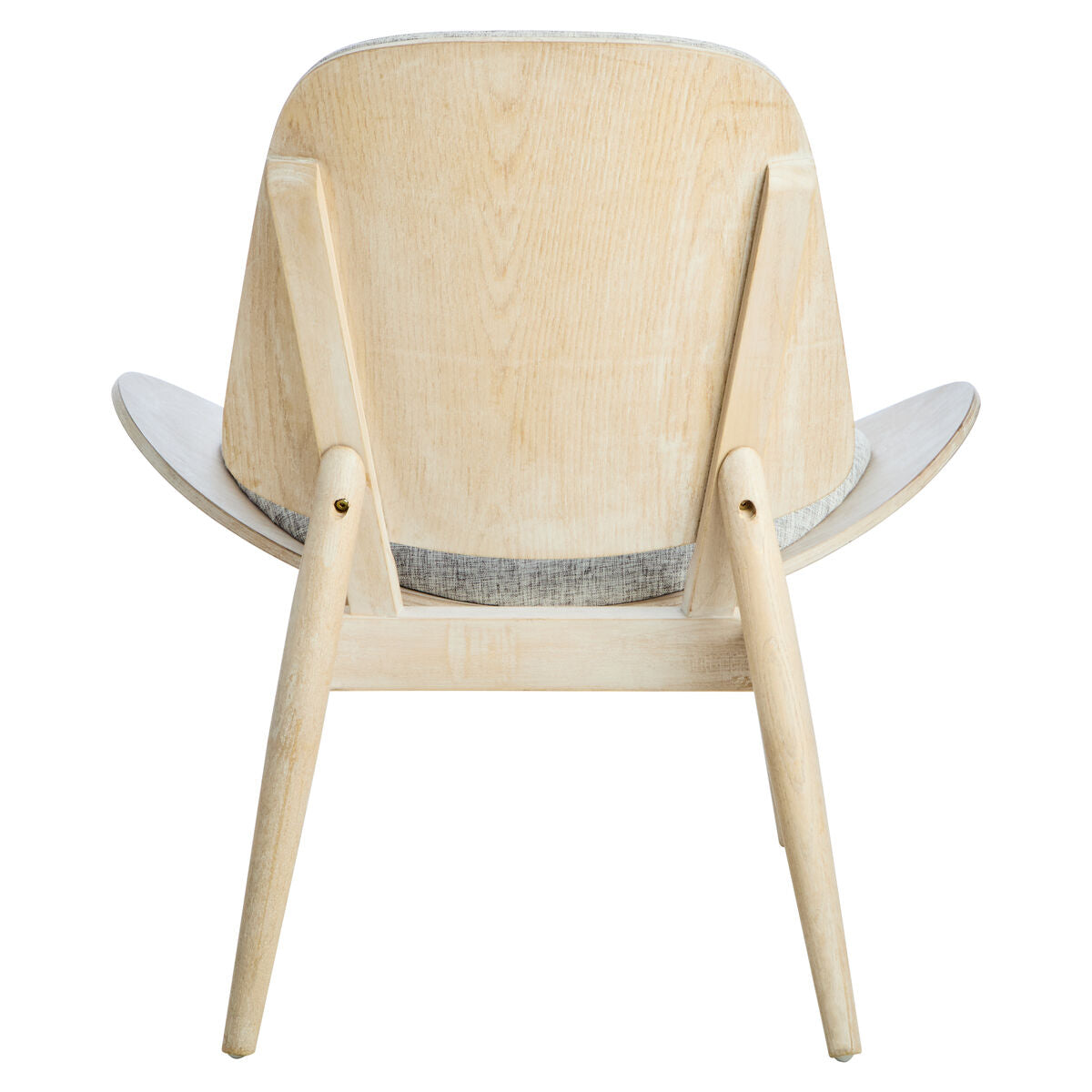 Vinsi Grey Fabric Chair with Wood Frame