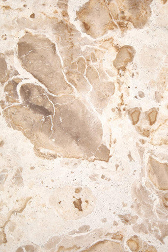 Santino Round Chocolate Marble Side Table