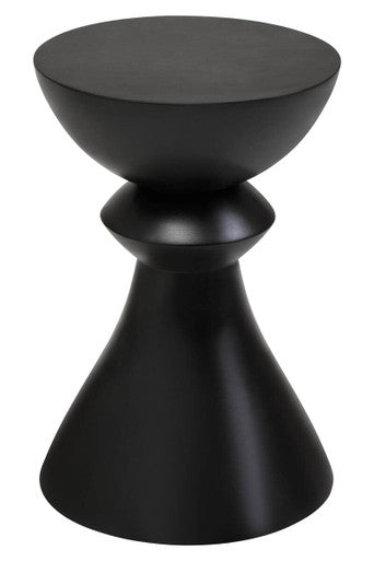 Walsa Black Finish Mango Wood Accent Side Table