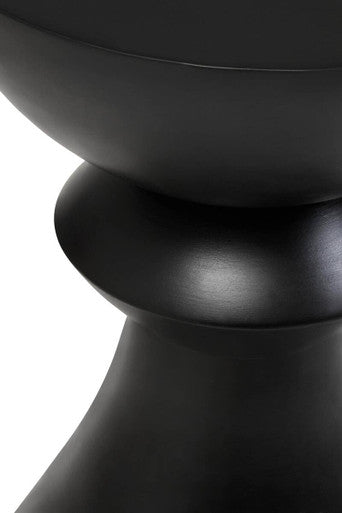 Walsa Black Finish Mango Wood Accent Side Table