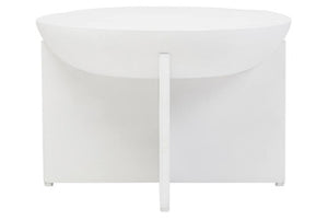 Walsa Whitewash Mango Wood Round Coffee Table