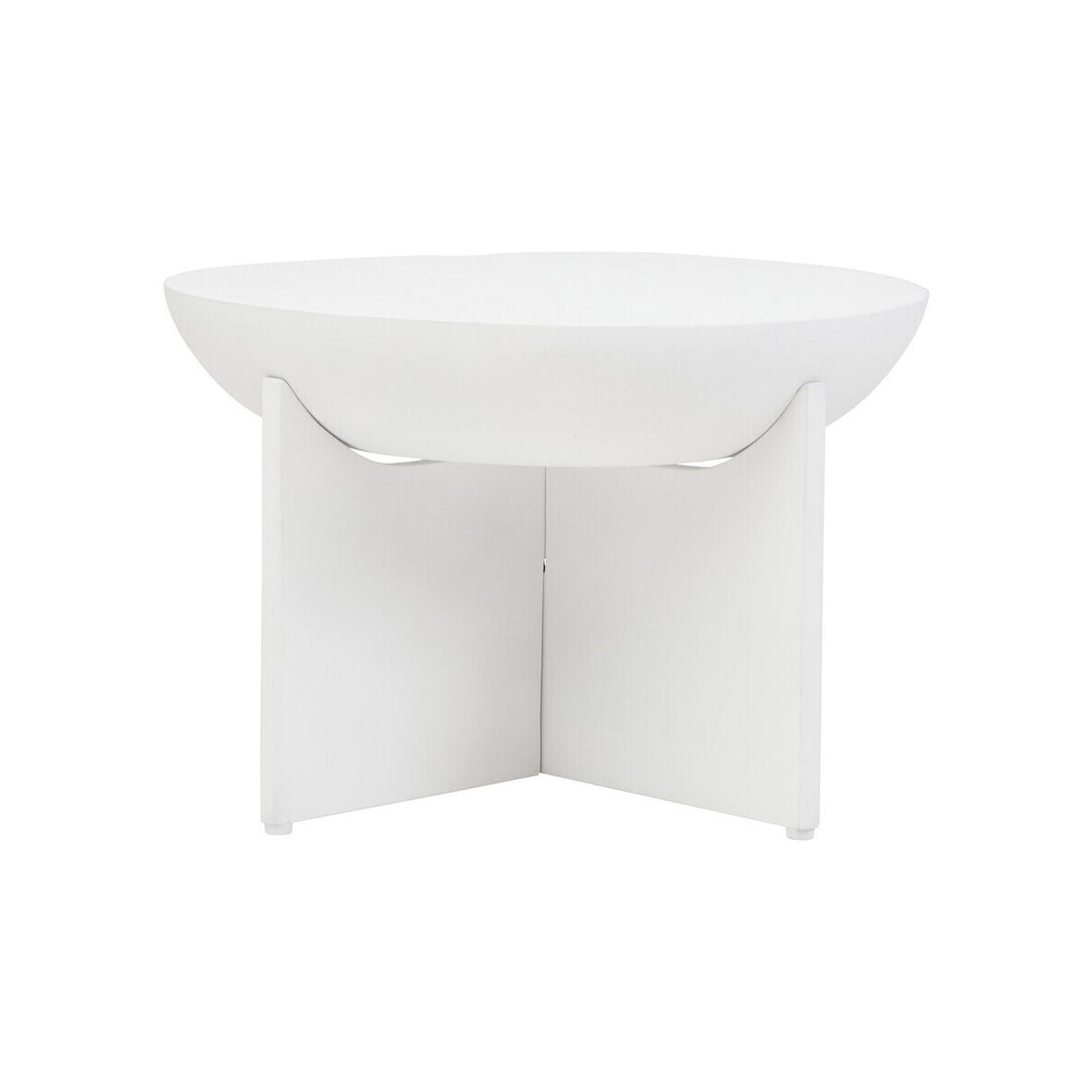 Walsa Whitewash Mango Wood Round Coffee Table