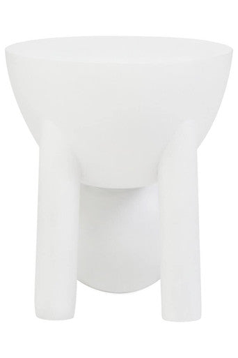 Walsa Whitewash Mango Wood Ball Detail Side Table