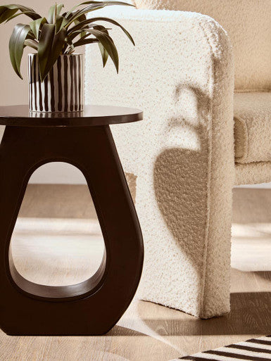 Walsa Black Finish Mango Wood Accent Table - Image 4