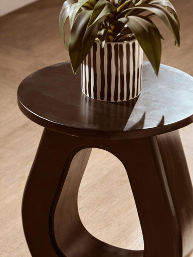 Walsa Black Finish Mango Wood Accent Table - Image 5