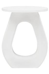 Walsa Whitewash Mango Wood Accent Table