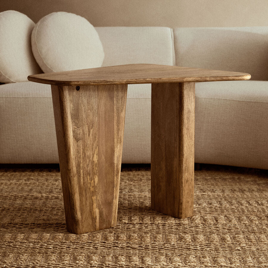 Walsa Natural Finish Mango Wood Coffee Table